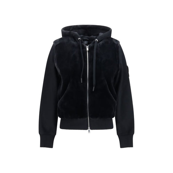 Moose Knuckles 100% Cotton hoodie in black