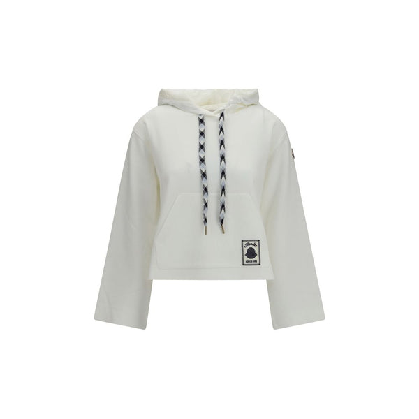 Moncler 88% Cotton hoodie in white