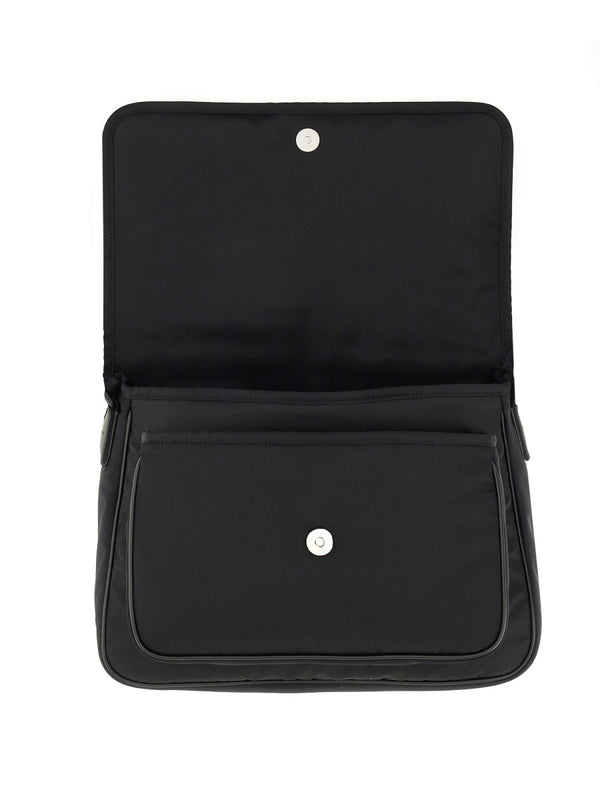 Econyl® Messenger Niki Bag Black Polyamide Shoulder