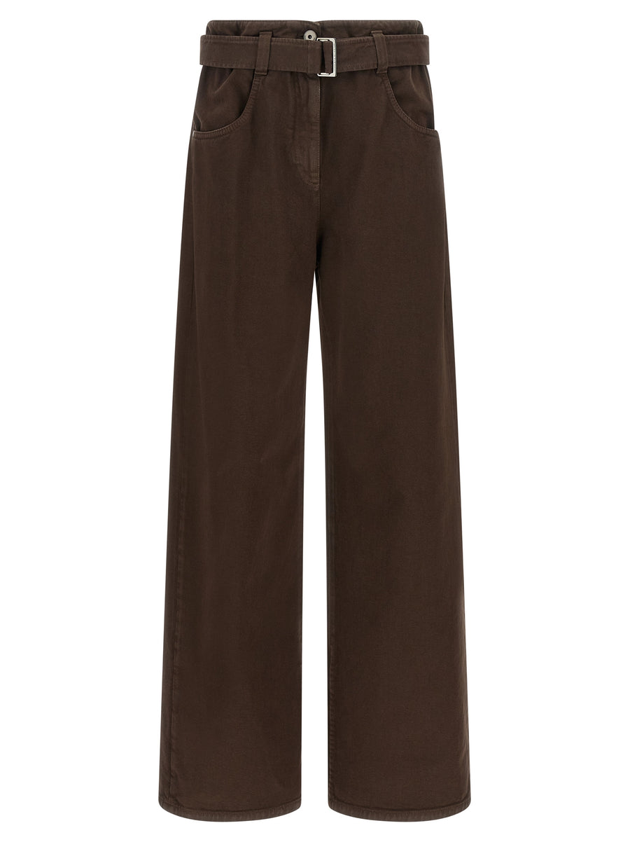 Brown Cotton Jeans Denim Clothing