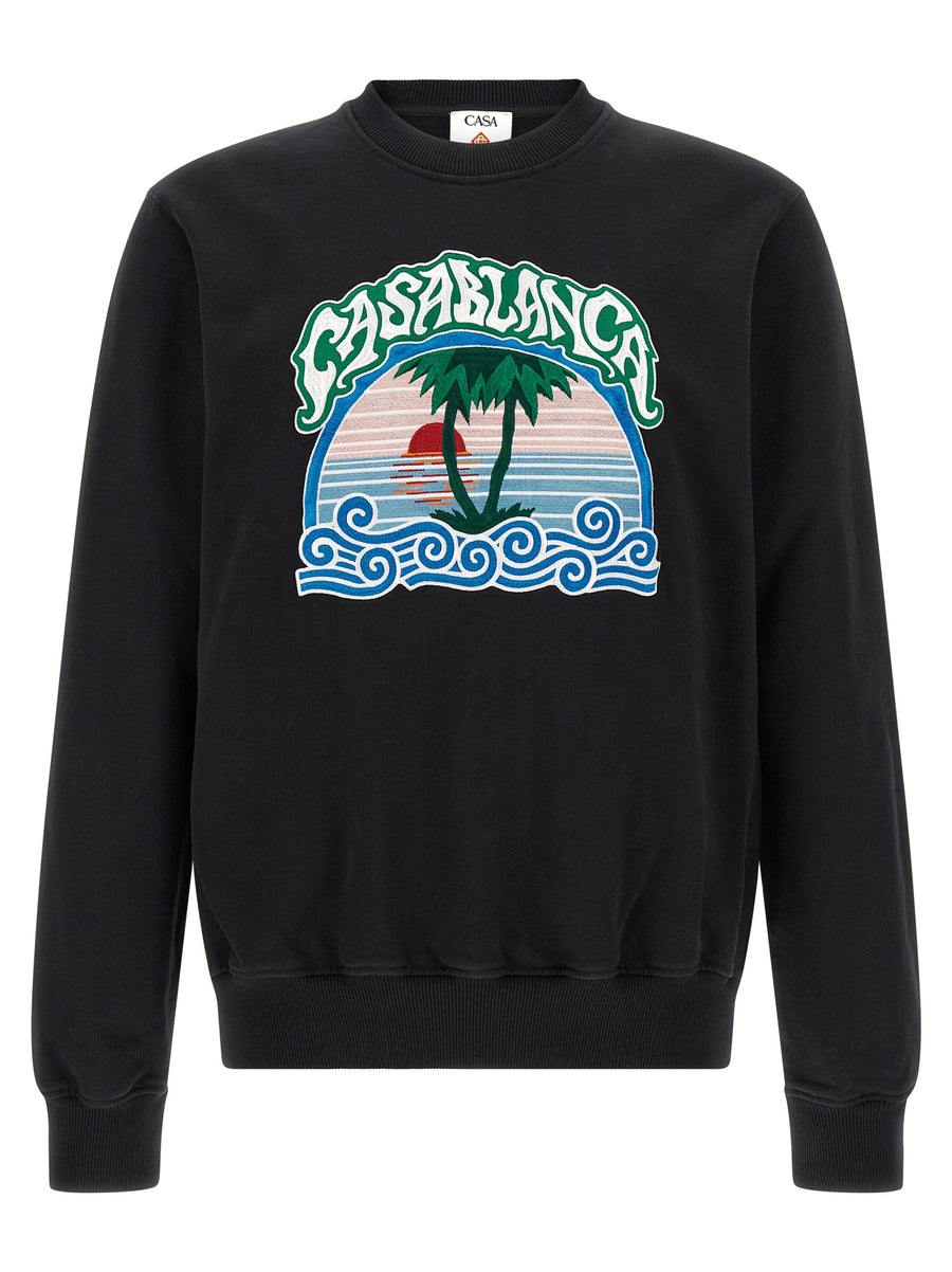 Black Organic Cotton Sweatshirt Clothing