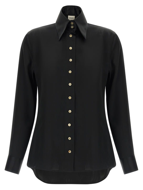Black Acetate Blouse
