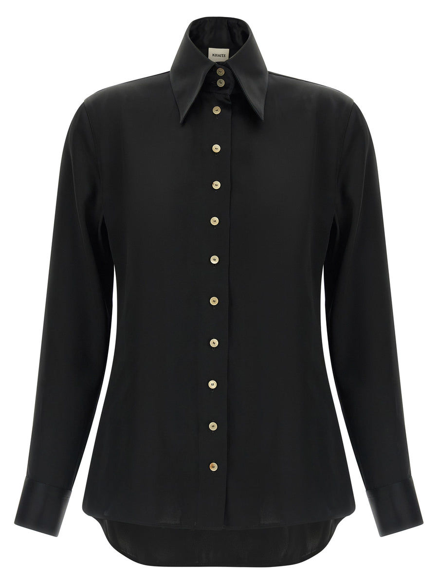 Black Acetate Blouse