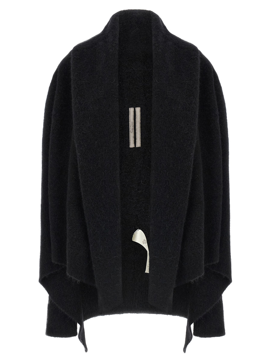 Black Marabou Cardigan Clothing