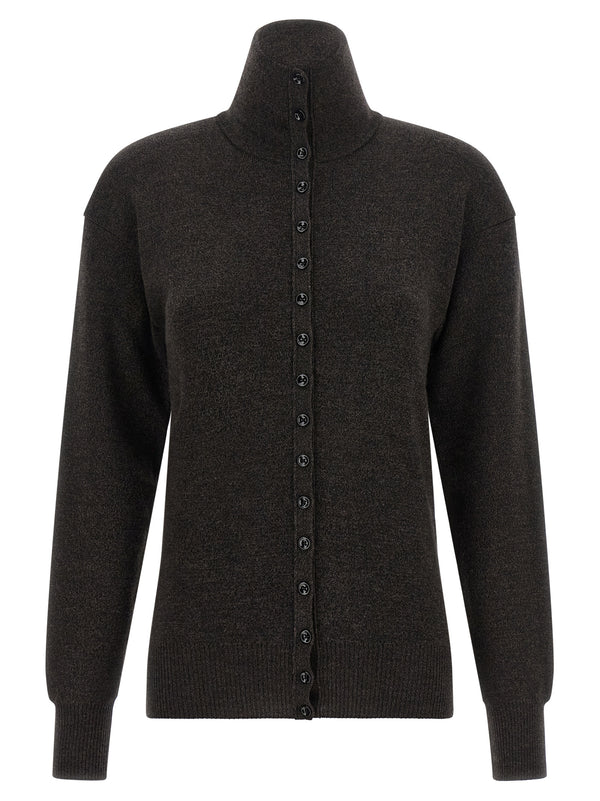 Brown Wool Cardigan Clothing