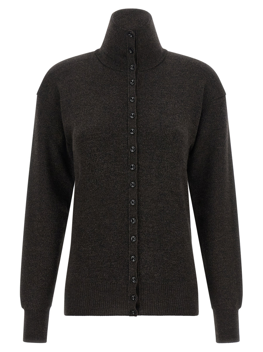 Brown Wool Cardigan Clothing