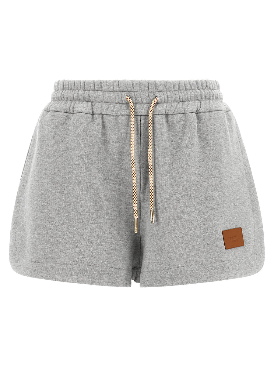 Gray Cotton Bermuda Shorts