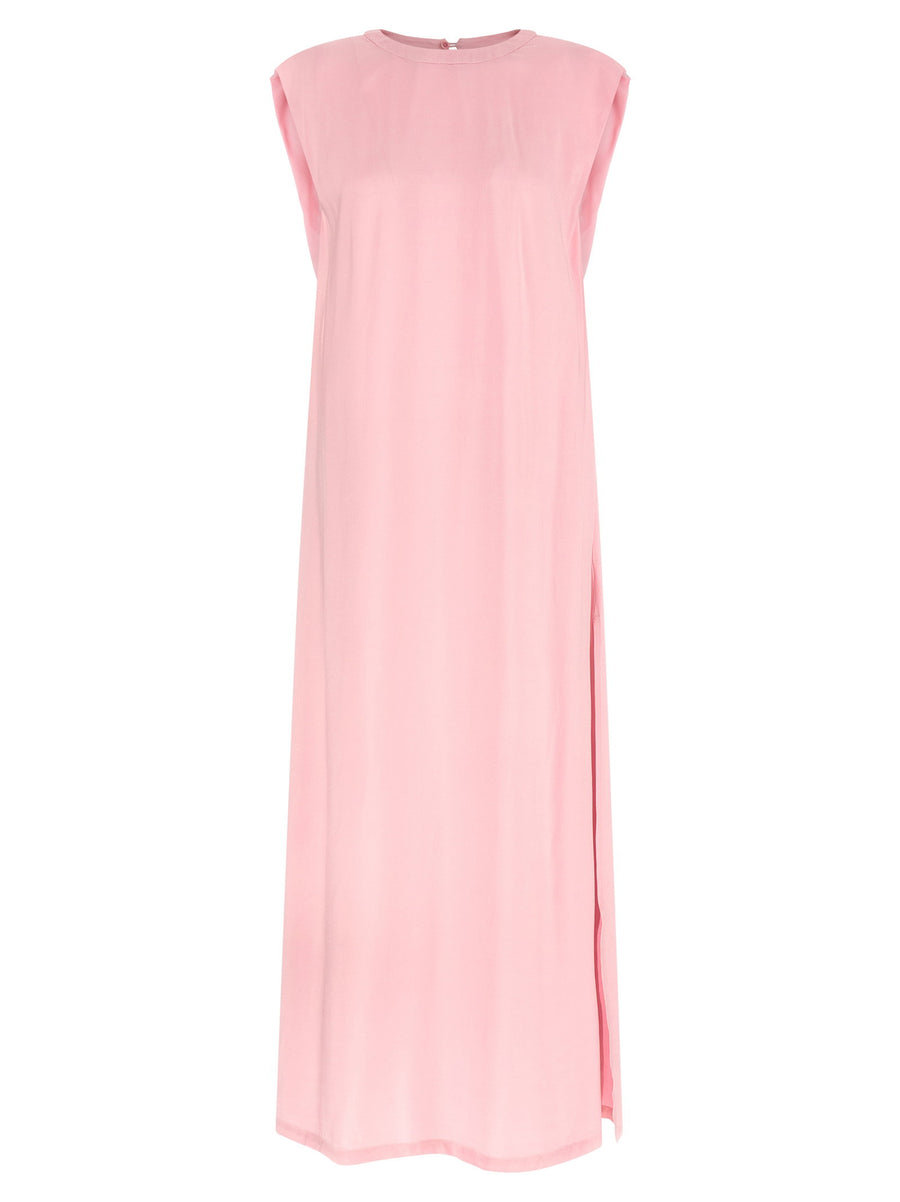 Nude Round-neck Dress