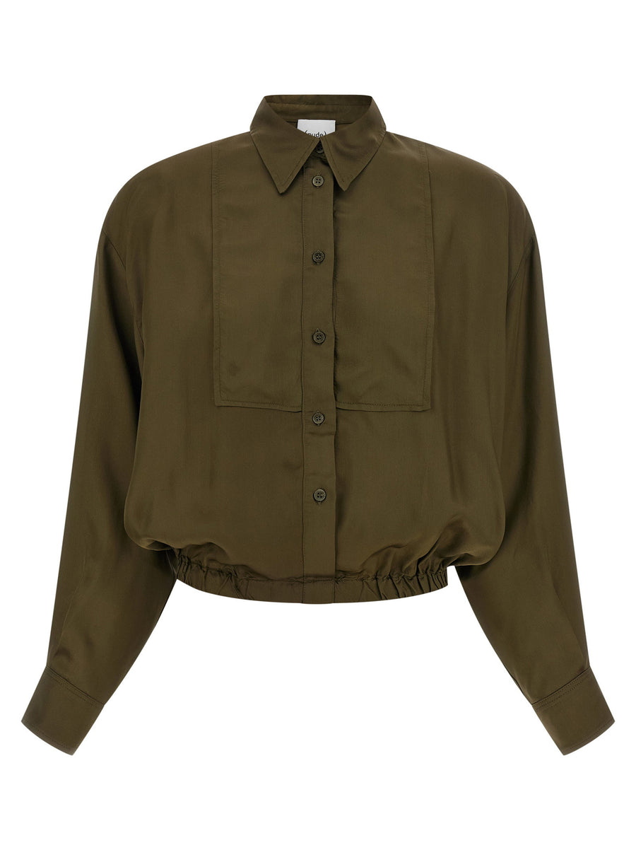 Nude Plastron Shirt — Olive