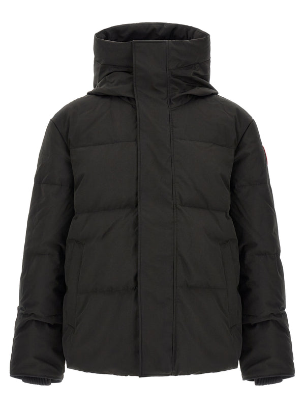 Black Polyester Parka Clothing