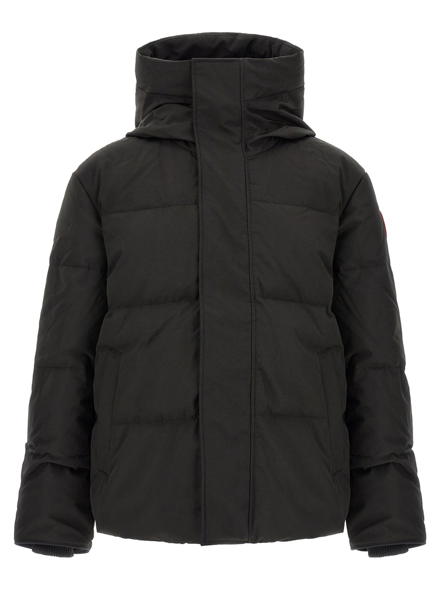 Black Polyester Parka Clothing