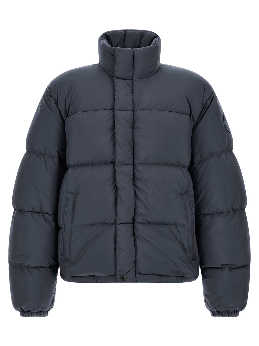 Gray Polyamide Full-Length Jacket Clothing