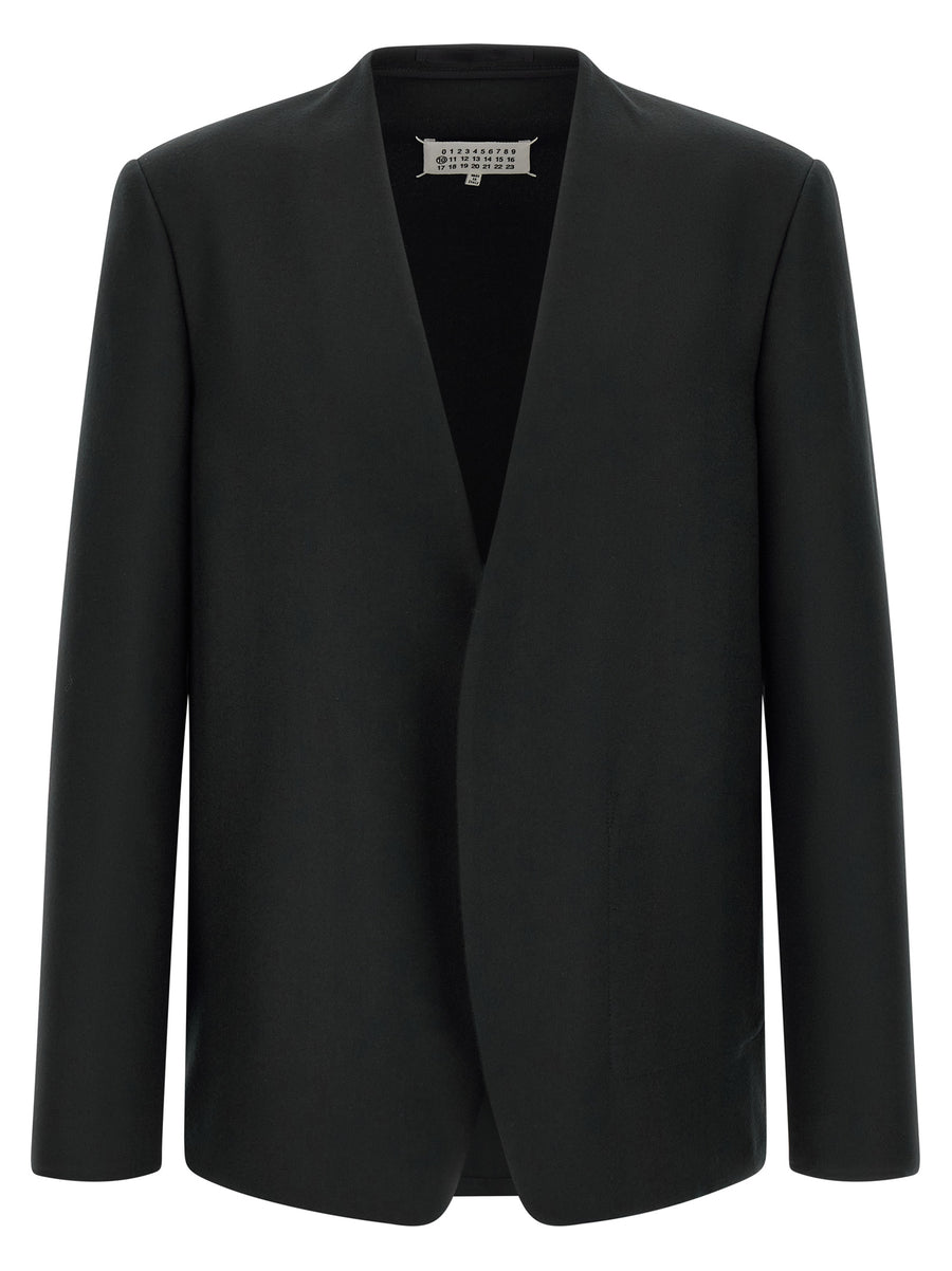 Black Virgin Wool Blazer Clothing