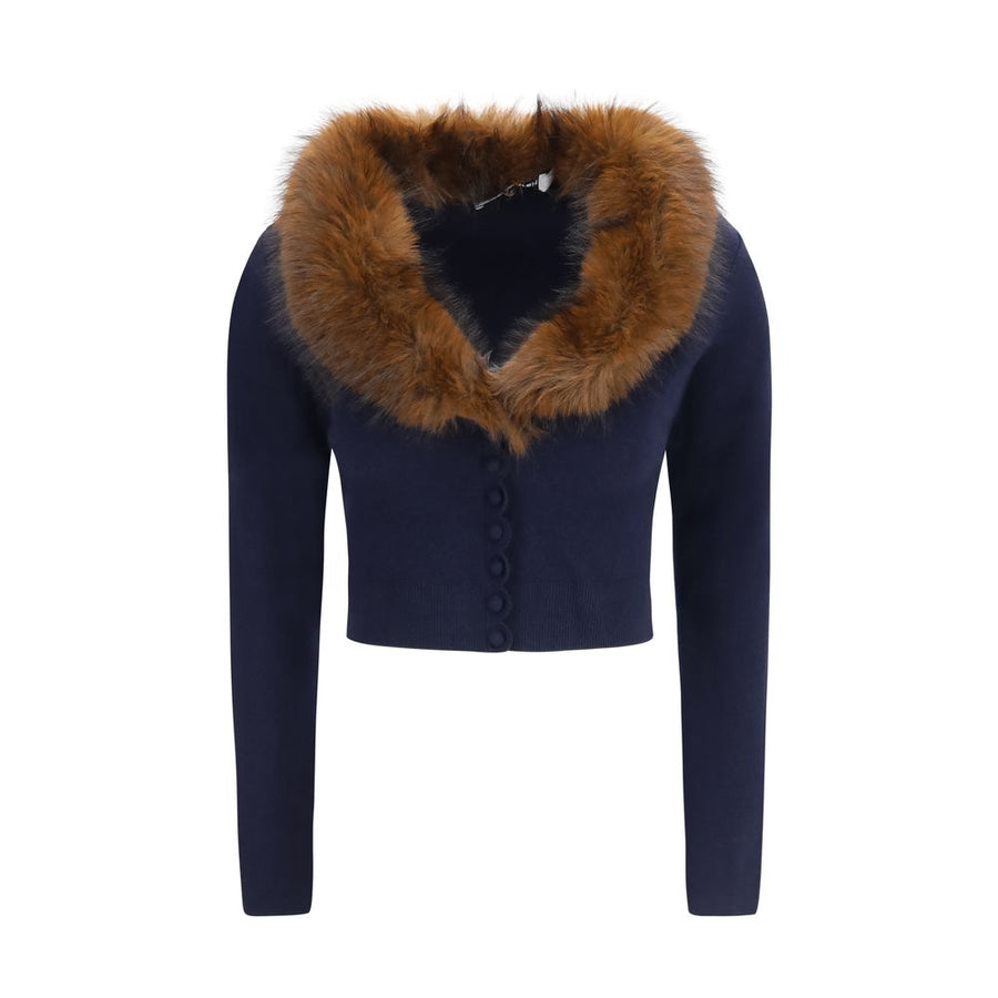 Blue Wool Oves Aries Cardigan Clothing
