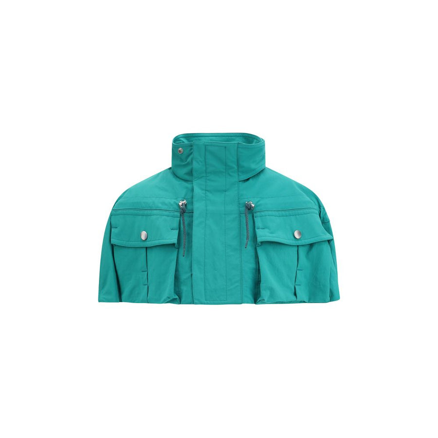 Blue Nylon Coat Clothing