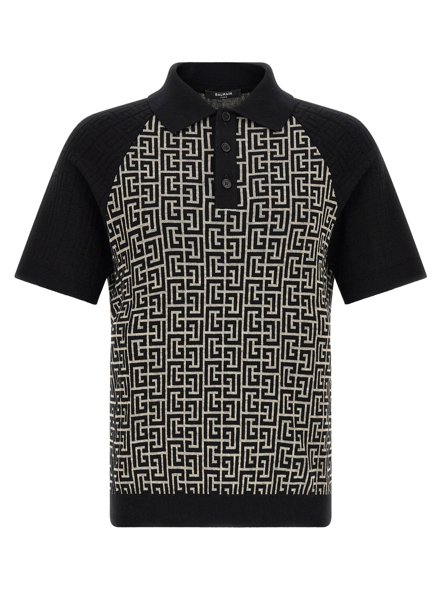 Bicolor Cotton Polo Shirt