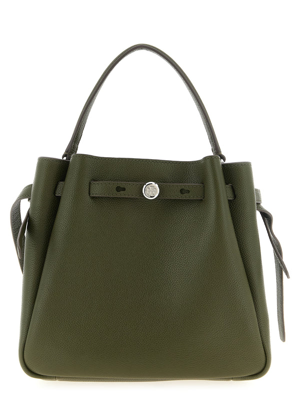 Bicolor Cowhide Crossbody Bag