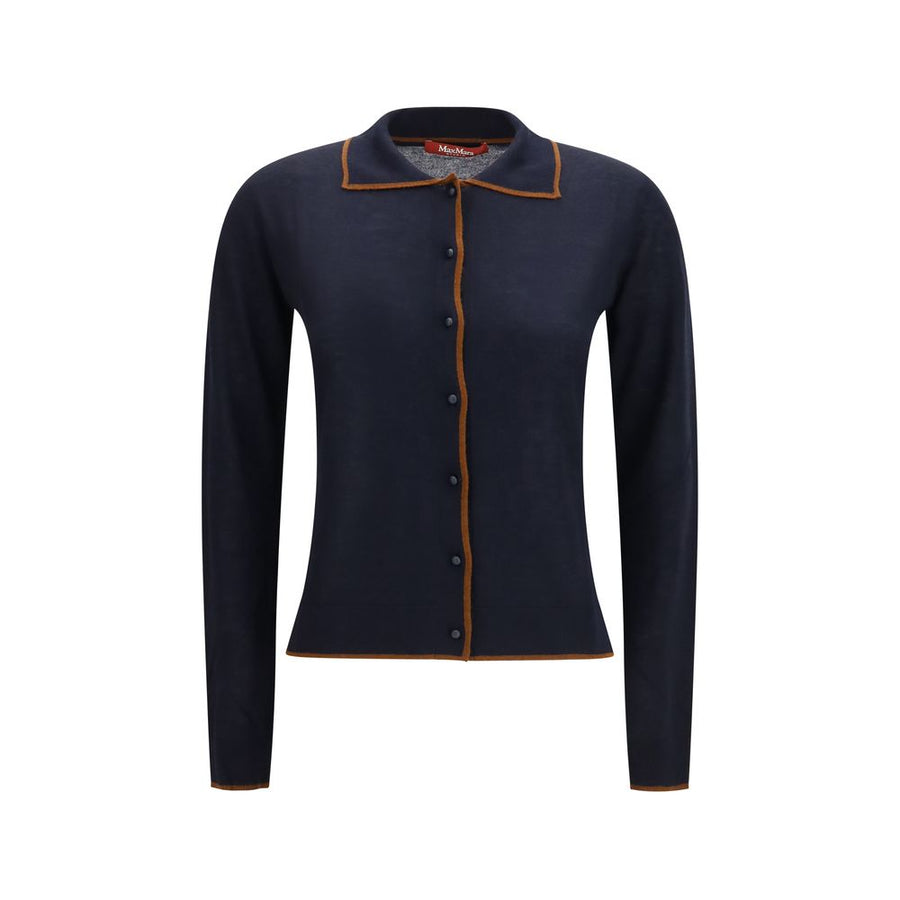 Blue Silk Cardigan Clothing