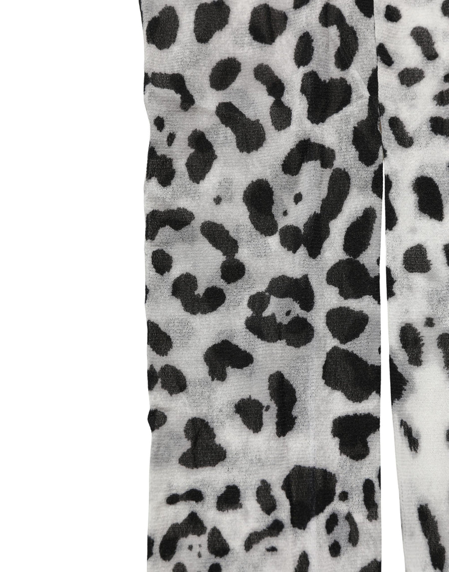Gray Leopard Nylon Tights Stocking Pantyhose Socks Clothing