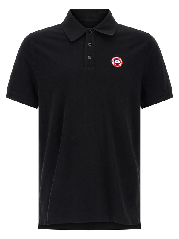 Black Cotton Polo Shirt