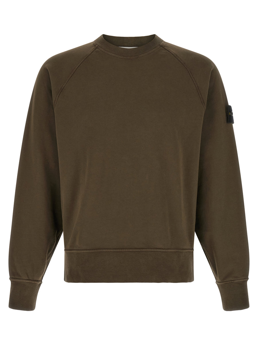 Gray Cotton Sweatshirt Clothing