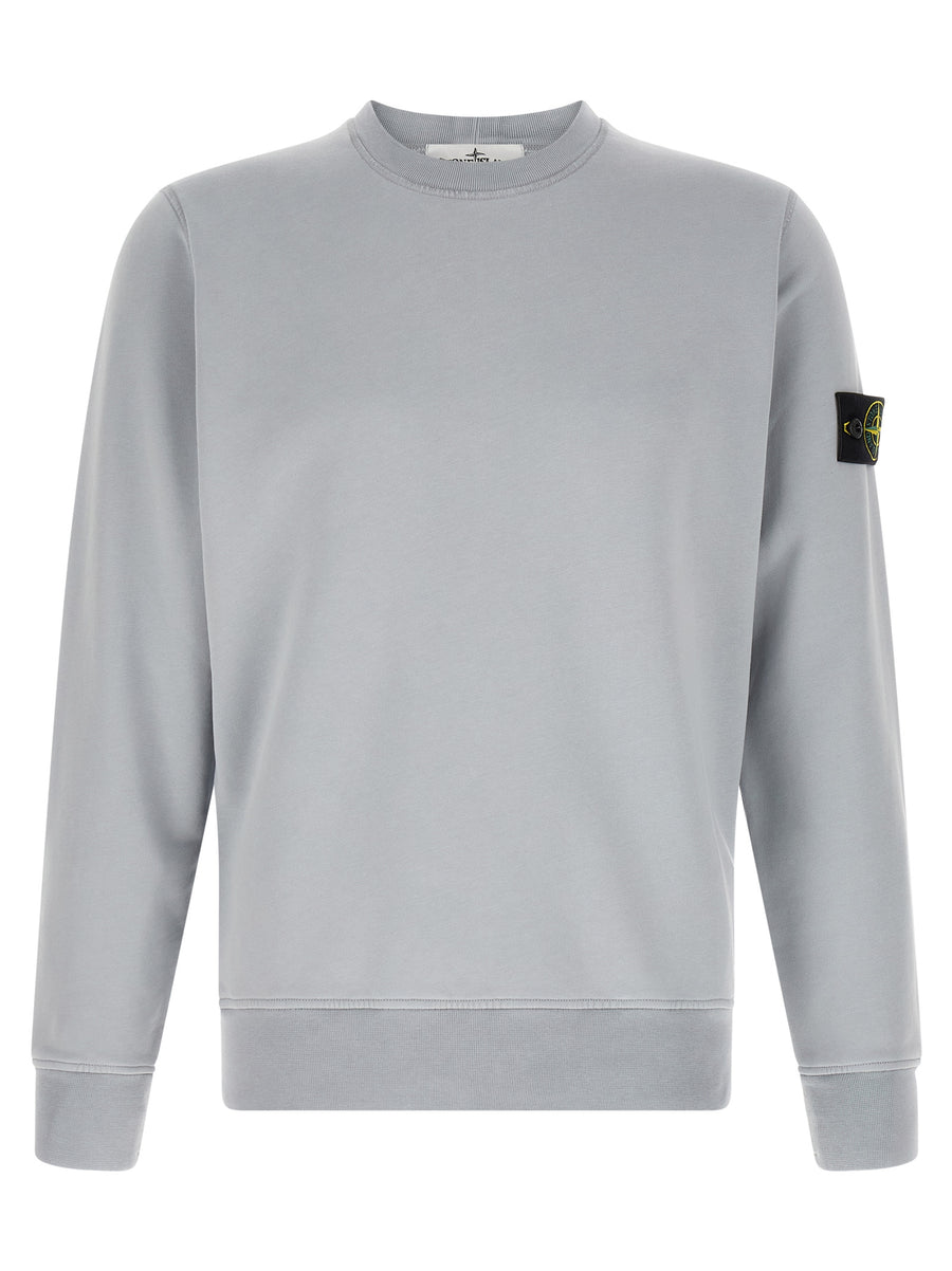 Gray Cotton Sweatshirt Clothing
