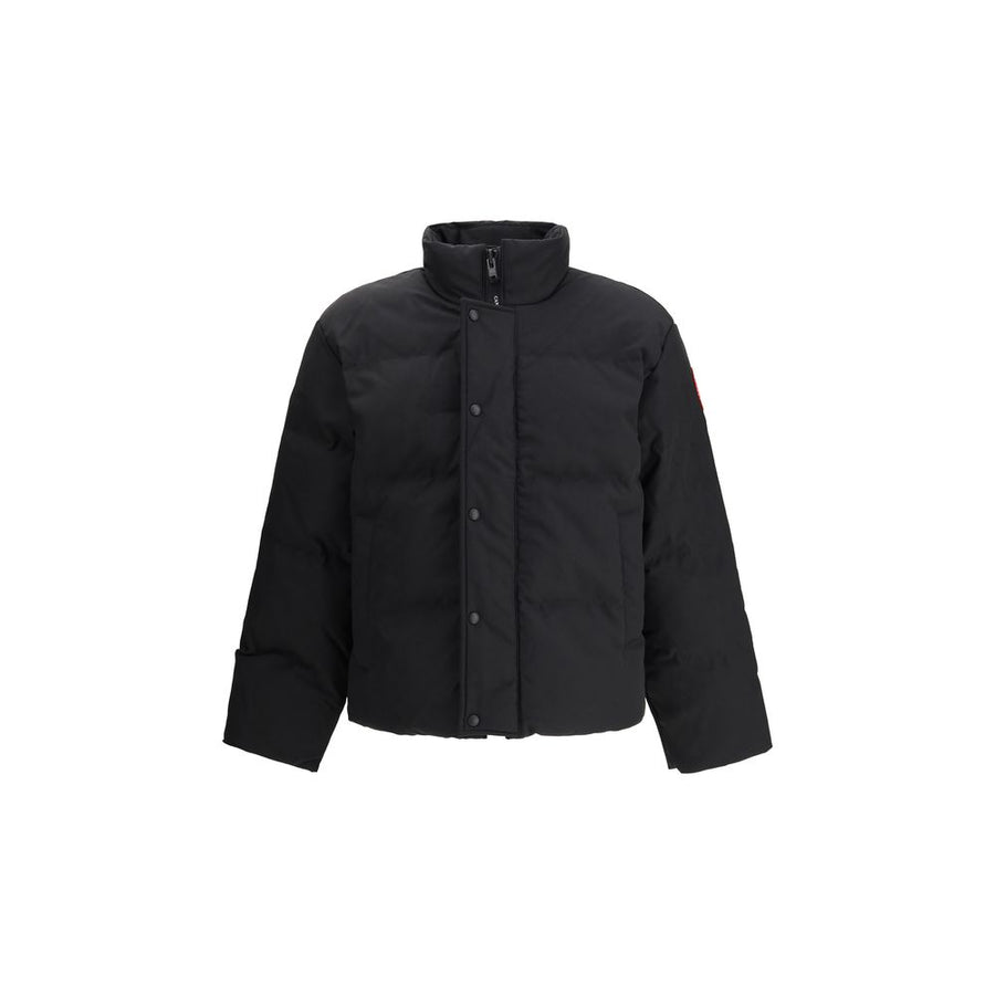 Black Polyester Parka Clothing