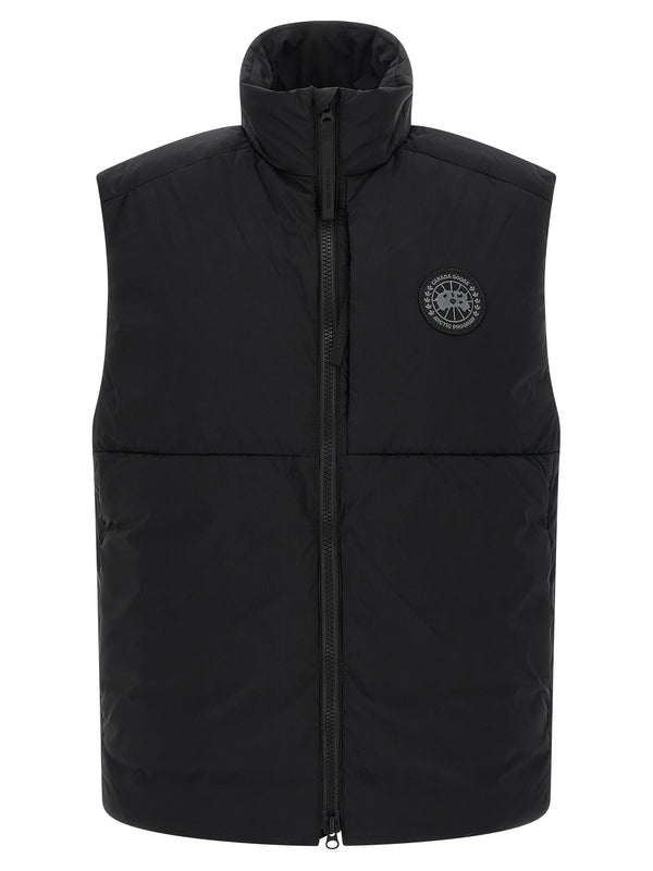 Black Polyamide Sleeveless Jacket Clothing