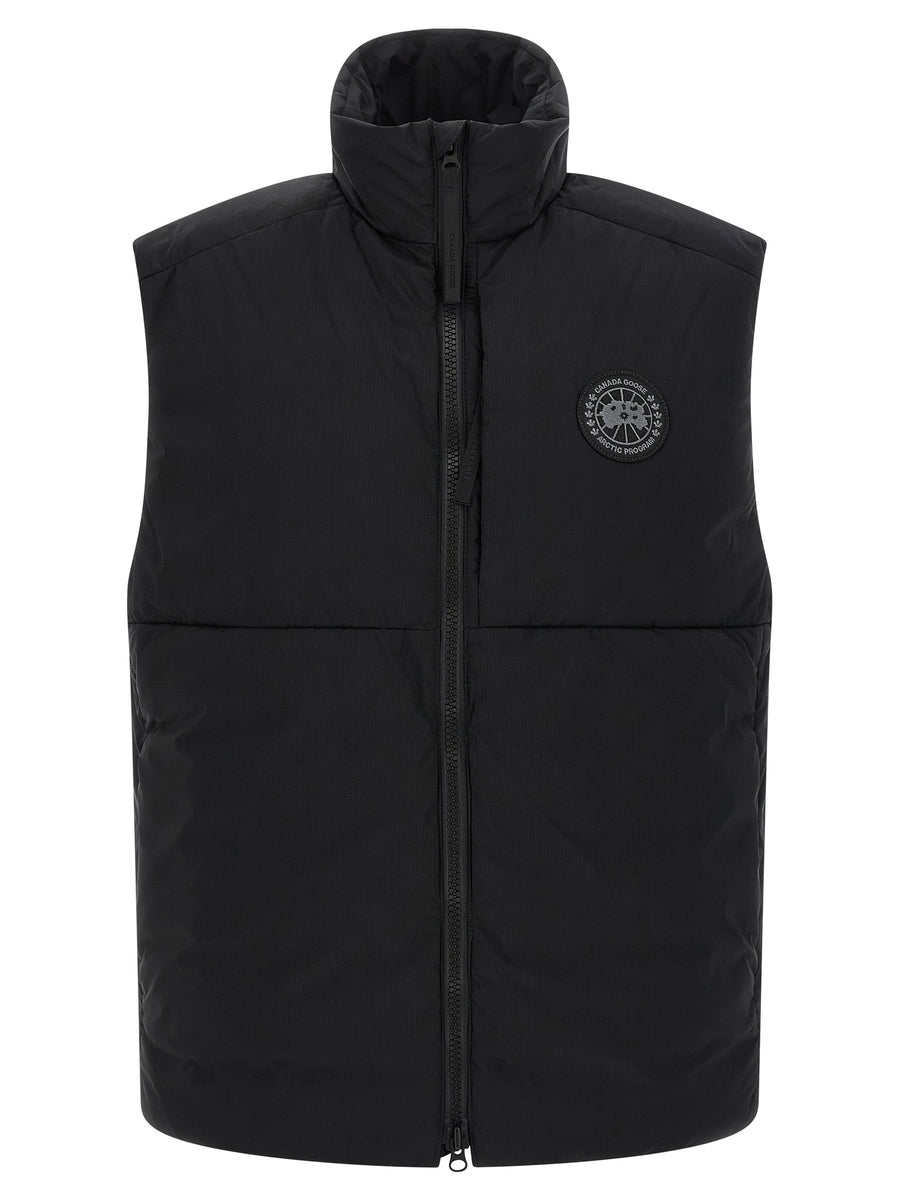 Black Polyamide Sleeveless Jacket Clothing
