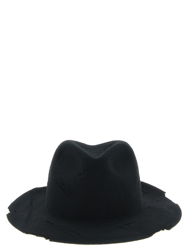 Black Wool Fedora Accessory