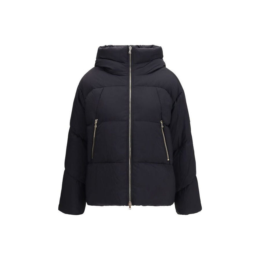 Black Nylon Full-Length Jacket Clothing