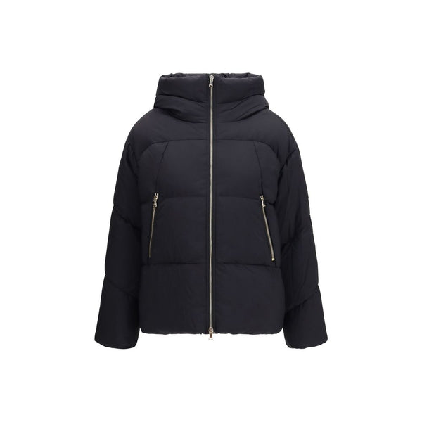 Black Nylon Full-Length Jacket Clothing