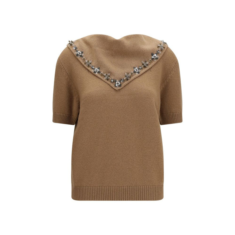Brown Cashmere Sweatshirt Clothing