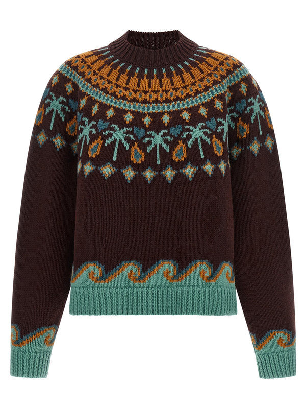 Brown Virgin Wool Cardigan Clothing