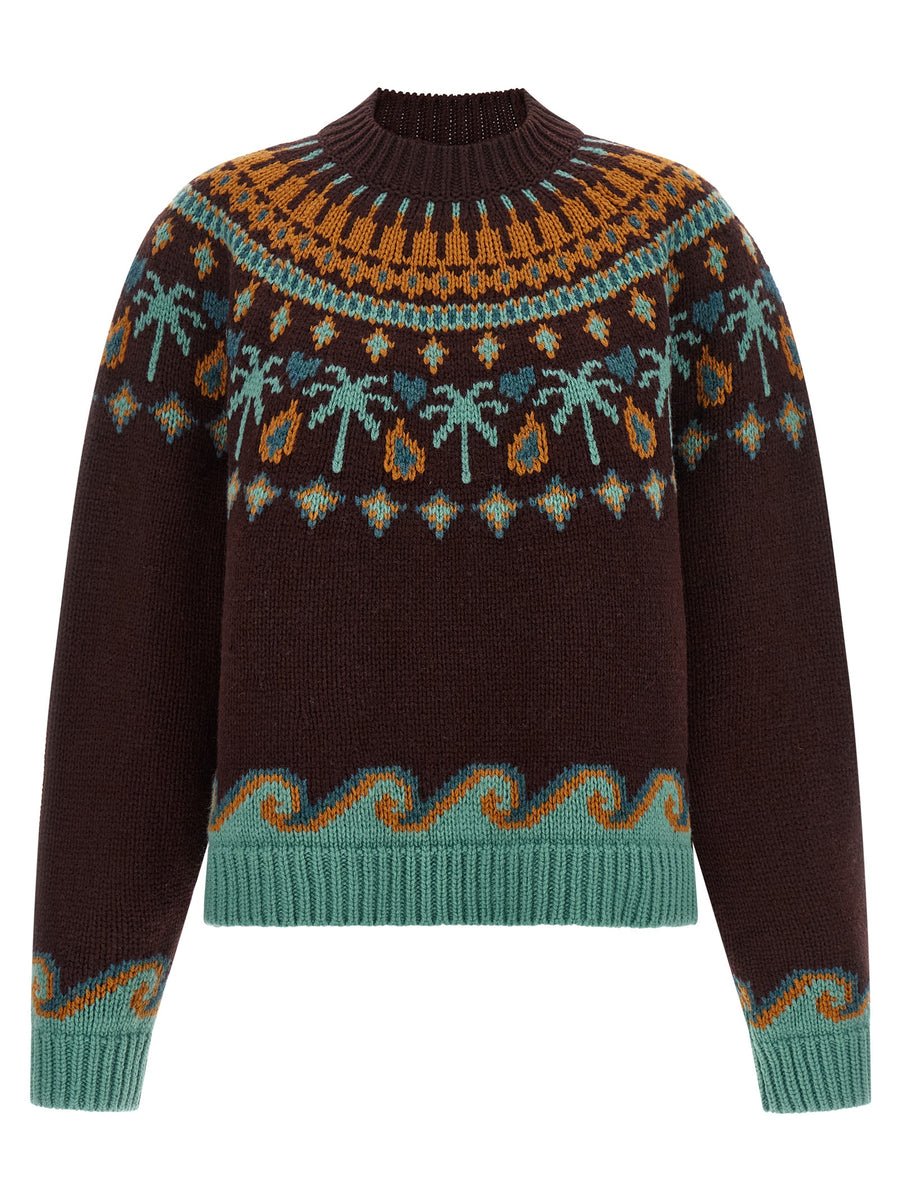 Brown Virgin Wool Cardigan Clothing
