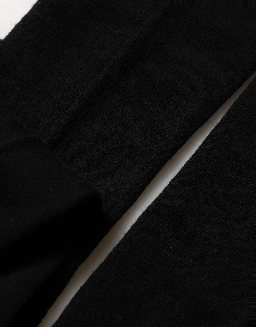 Black Wool Stretch Tights Stocking Accessory Socks Pc Nylon Elastane Clothing