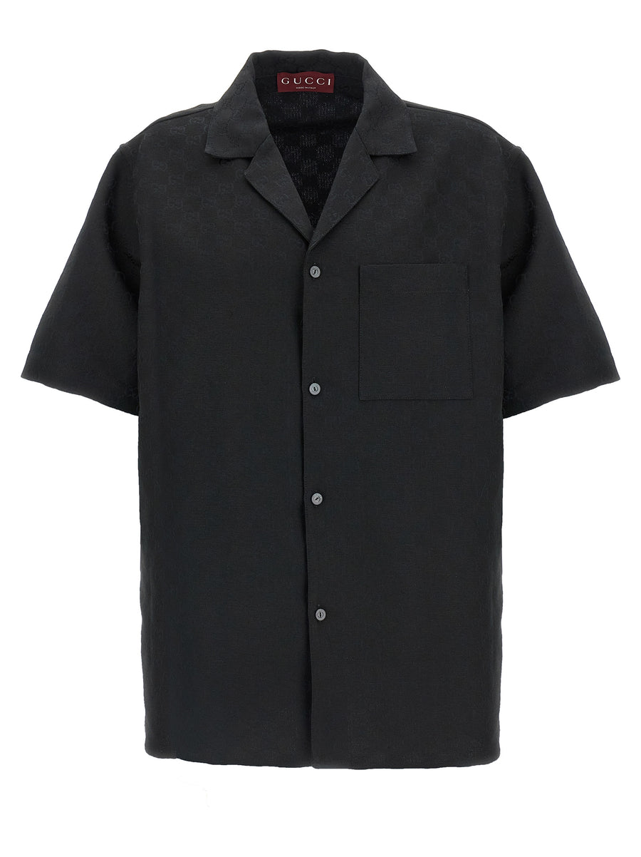 Black Linen Blouse