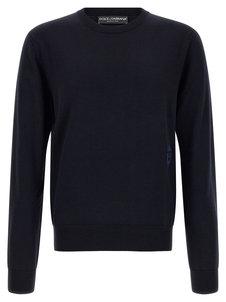 Blue Virgin Wool Cardigan Clothing