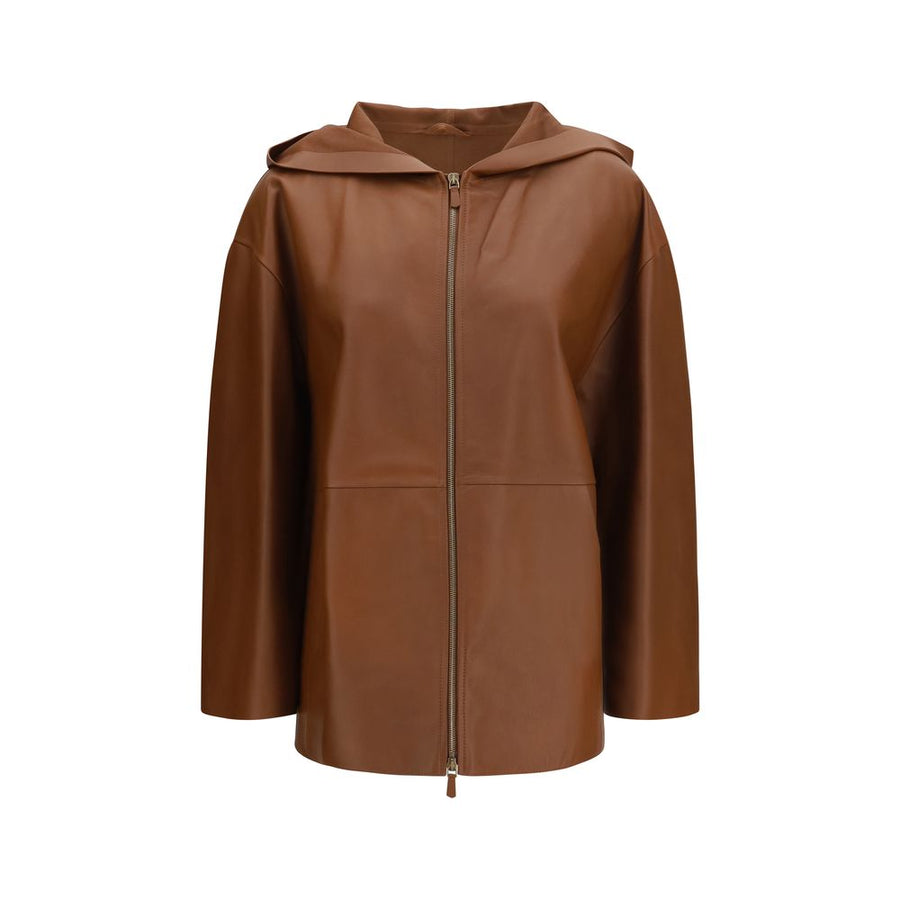 Brown Lamb Ovis Aries Leather Jacket Clothing