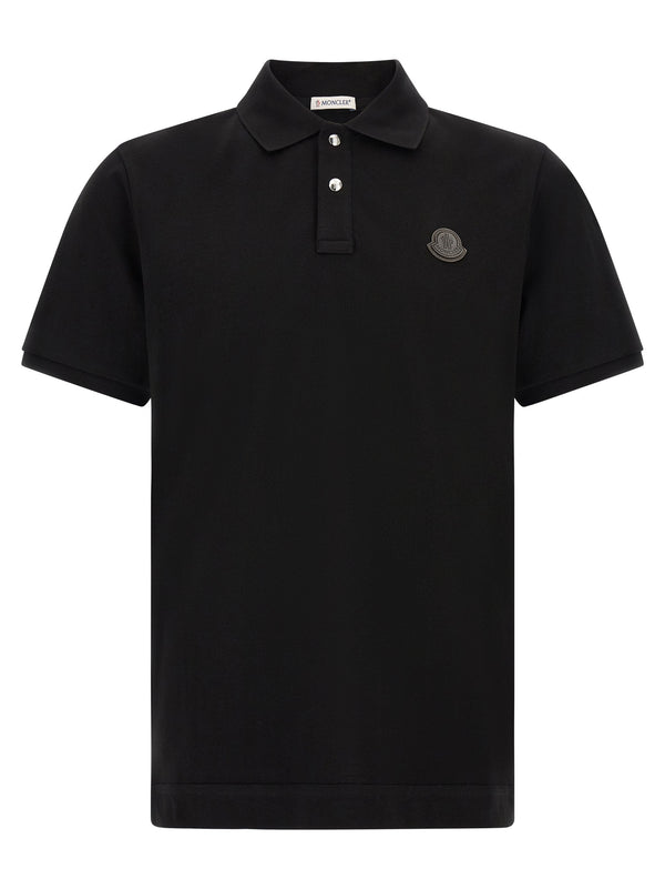 Black Leather Polo Shirt