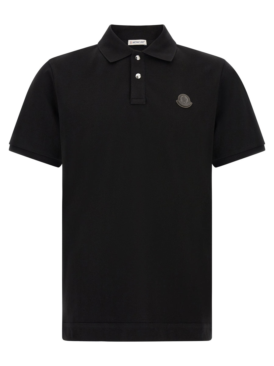 Black Leather Polo Shirt