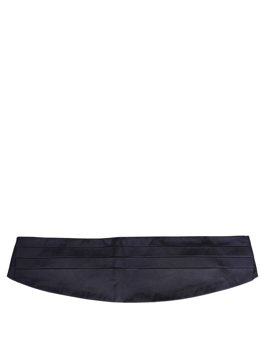 Dark Blue Silk Belt Waist Cummerbund