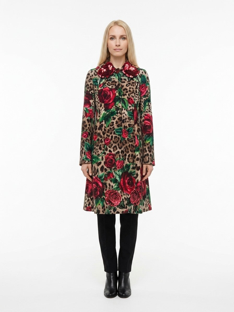Multicolor Wool Coat Clothing