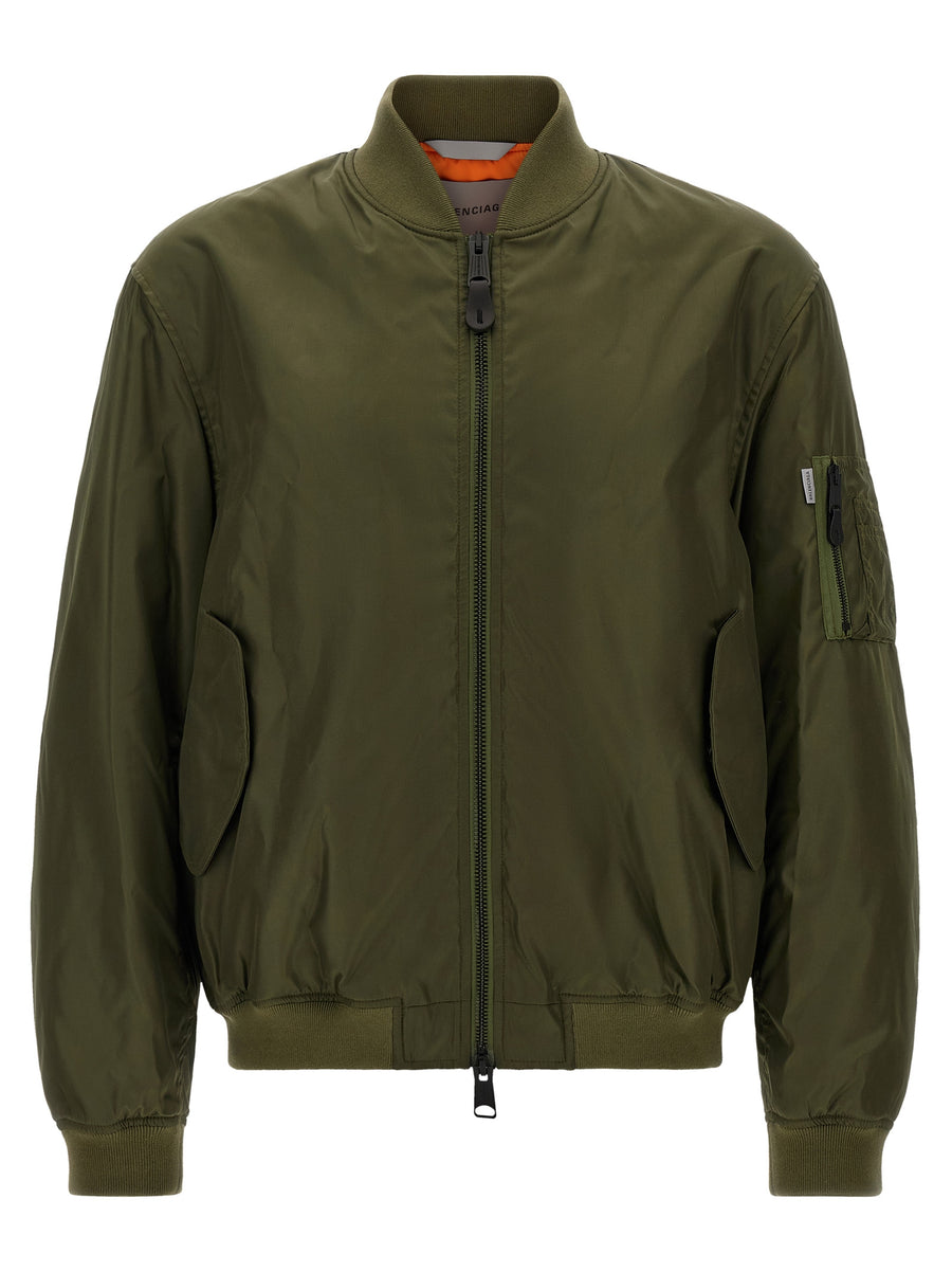 Bicolor Polyamide Bomber Clothing