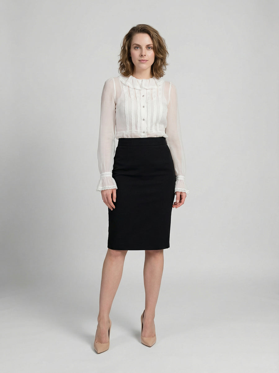 White Polyamide Shirt