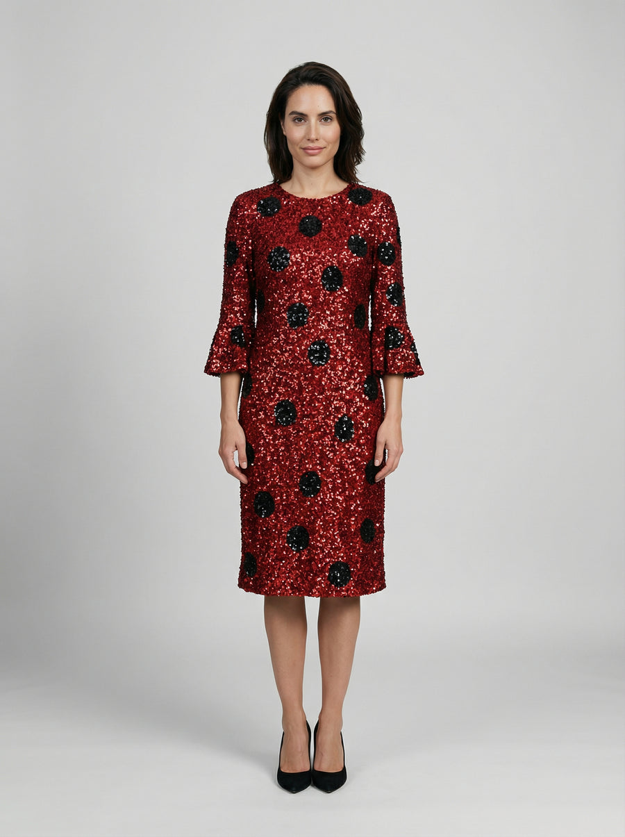 Multicolor Cotton Cocktail Dress
