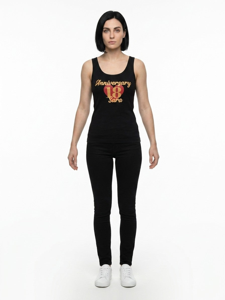 Black Cotton Tank Tops