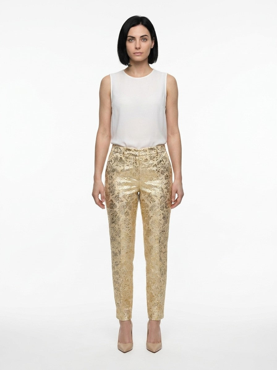 Multicolor Polyamide Casual Pants