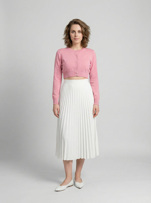 Pink Silk Cardigan Clothing