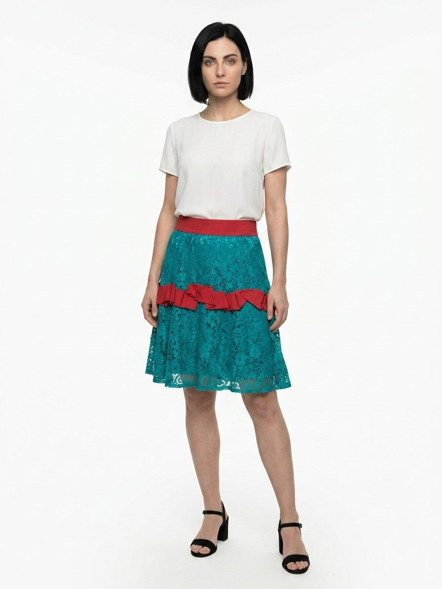 Pink Elastane Skirt